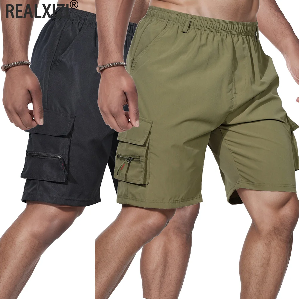 

Men's Cargo Shorts Fashion Casual Running Shorts Loose Multi-Pocket Overalls Summer Comfortable Outdoor Durable Sports Shorts