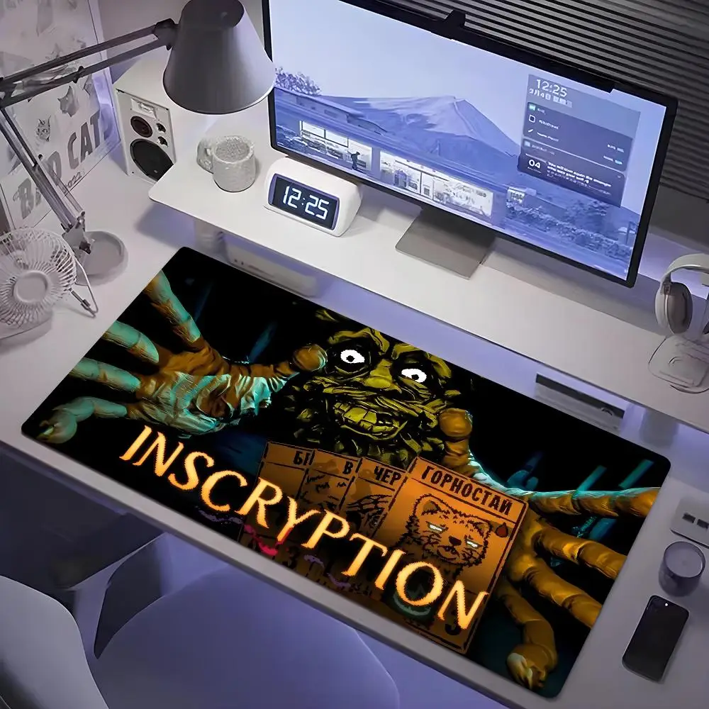 Horror card strategy game Inscryption Mouse Pad Tablet mouse Pad Laptop desktop mate Rainbow Gaming keyboard pad, Player, 90x40