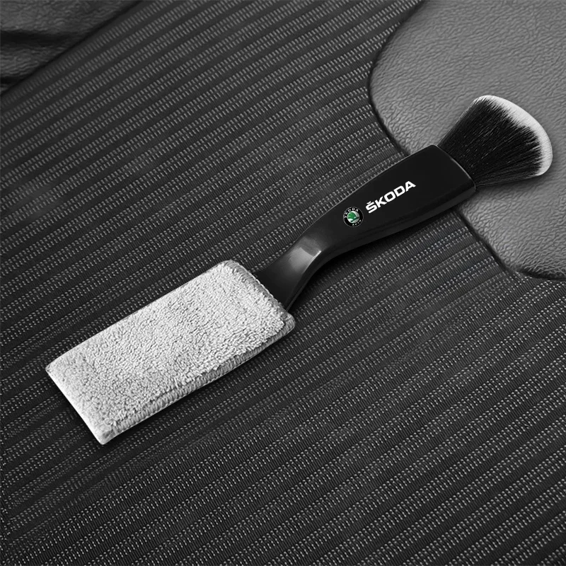 Car Air Conditioning Air Outlet Cleaning Dust Removal Soft Brush Cleaning Tool For Skoda Octavia Kodiaq Fabia Rapid Superb Kamiq