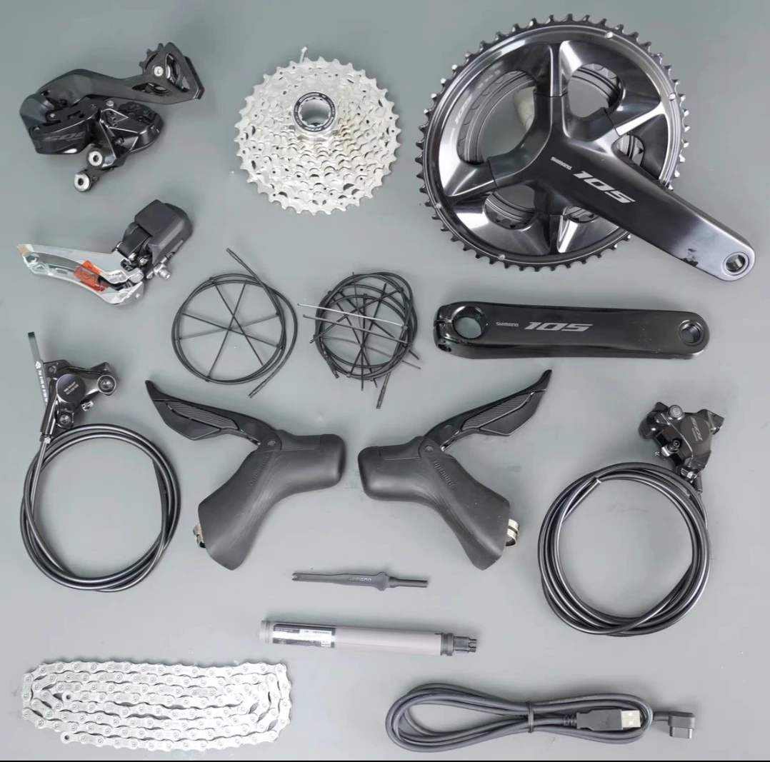 

Комплекты оборудования для шоссейных велосипедов: шатуны, тормозные системы, групсеты