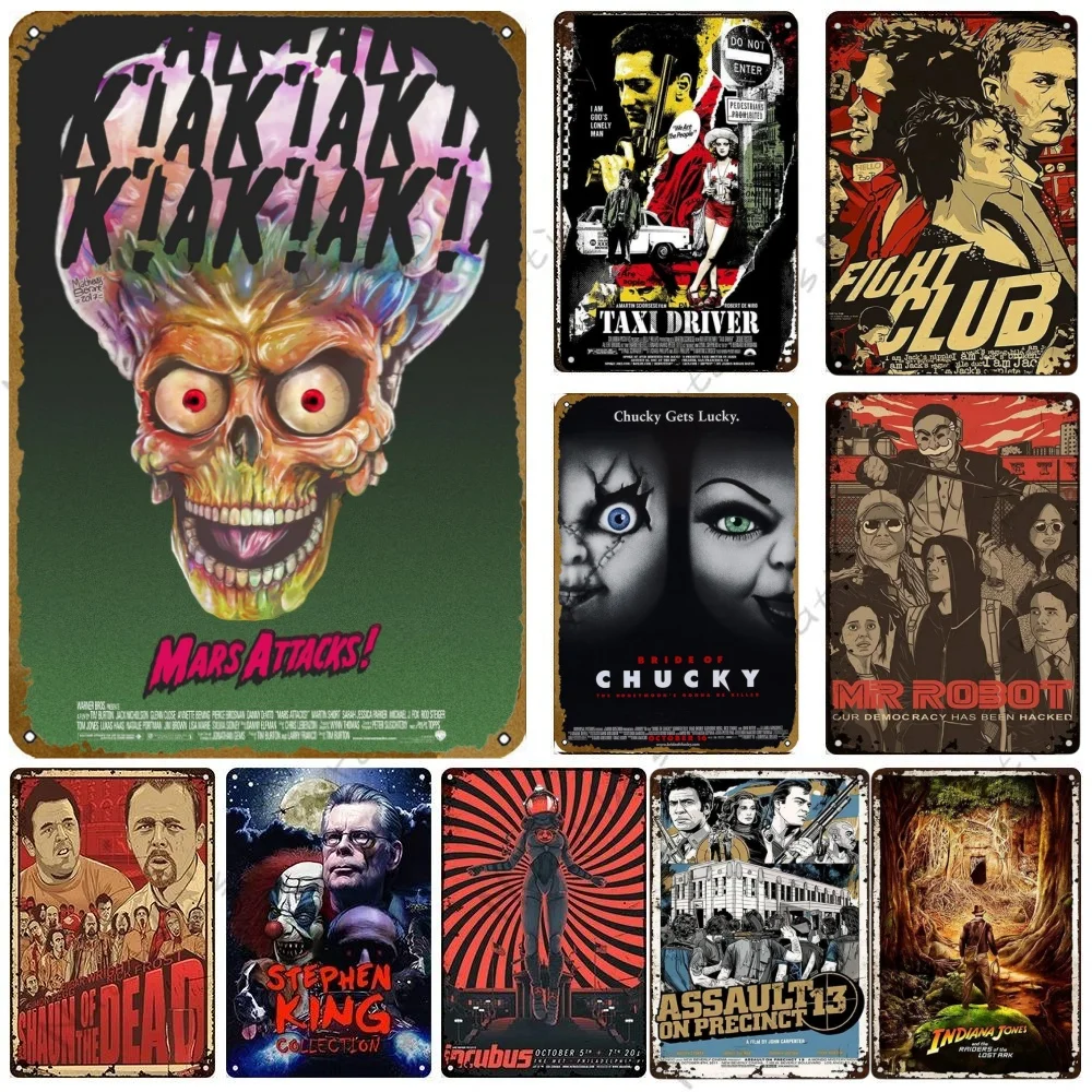 Metal Tin Sign Poster Classic Game and Film Promotional Poster Metal Plaque Poster for Bar Club Home Bedroom Wall Plate