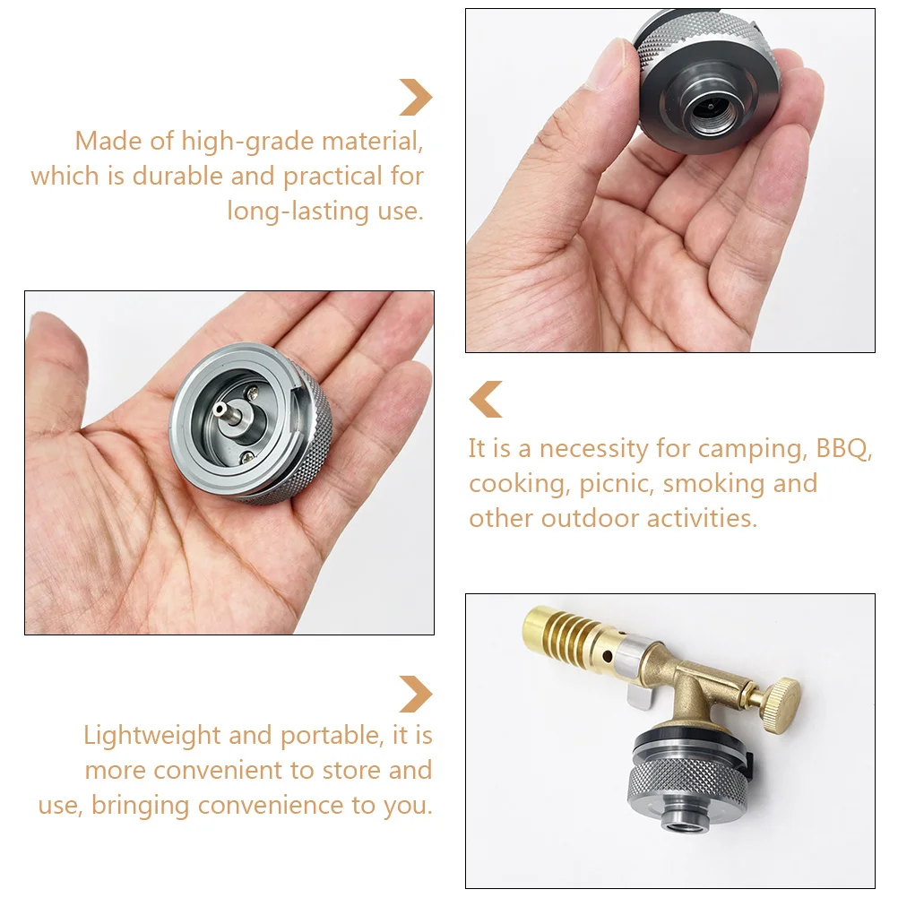 

Propane Converter Head Conversion Head For Gas Tank Small Lightweight Portable Outdoor Stove Adapter Camping Bbq Cooking Gas