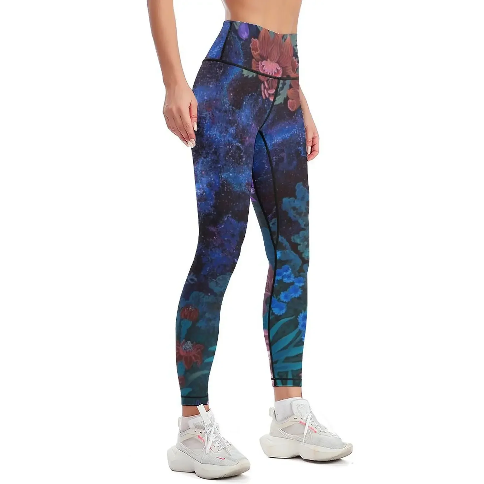Night Space Magic Garden Leggings workout shorts jogging pants Golf wear Women sports Womens Leggings