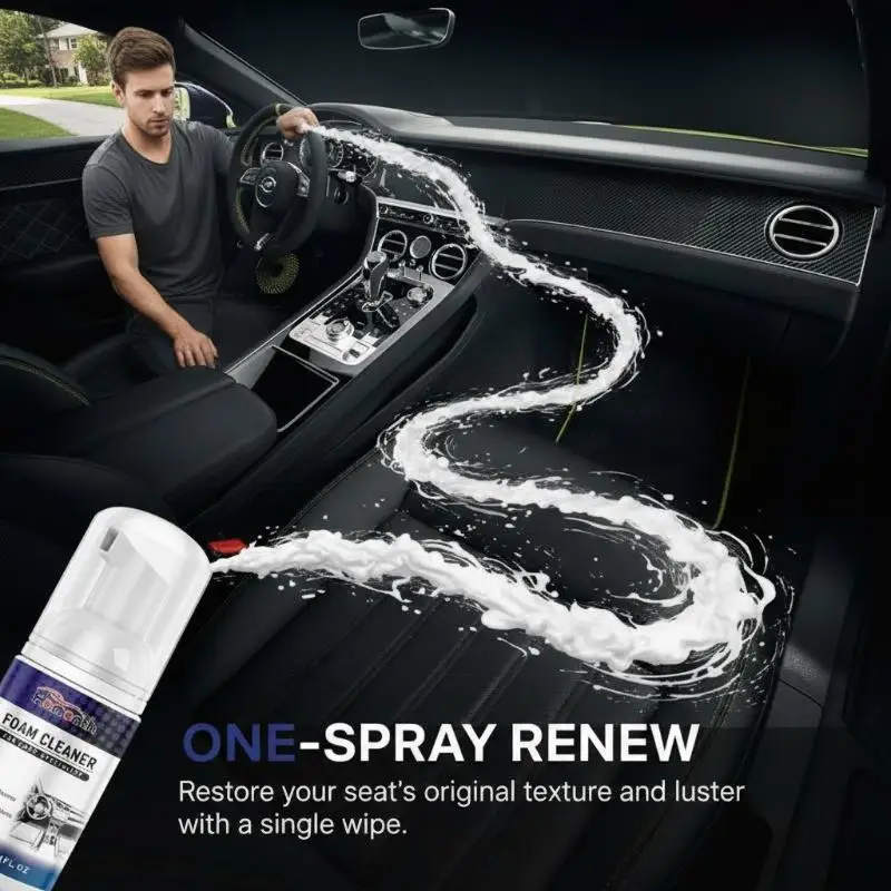 Car Dashboard Cleaner All Purpose Car Interior Cleaner Upholstery Polisher Powerful Stain Remover Automotive Accessories