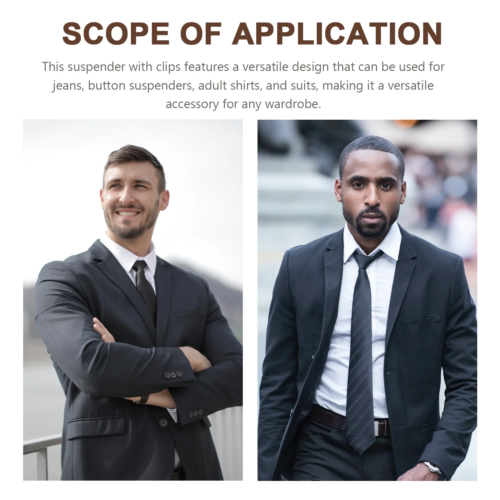 البدلة الحمالة قابل للتعديل حزام مطاط بانت الحمالة للرجال الجينز قميص الثقيلة كليب مريحة الرجال الحمالات لبدلة #3
