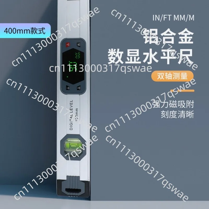 Electronic level, digital level and protractor with large size backlight and magnetic V-slot base