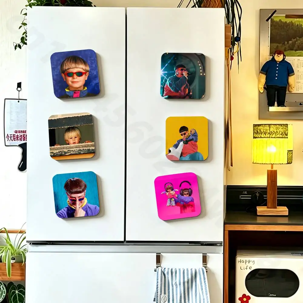Oliver T-Tree Life Goes On Fridge Magnet Personalized Magnetic Durable Plastic Square Picture Surface Fridge Magnets