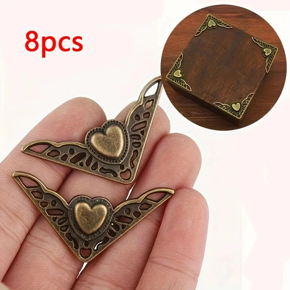 Antique Copper Corner Protector Corner Bracket Vintage Style Brackets Antique Copper Bracket Unique Aesthetic Appeal