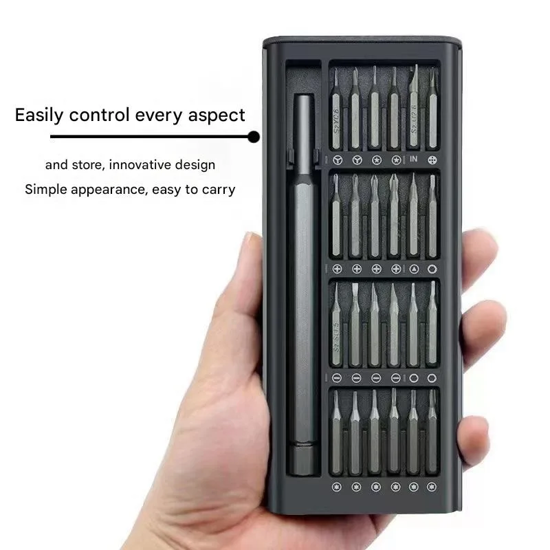 Magnetic Precision Screwdriver Set for Phone Laptop Repair, with Multiple Bits for Watch Glasses Disassembly Tool Kit image 2