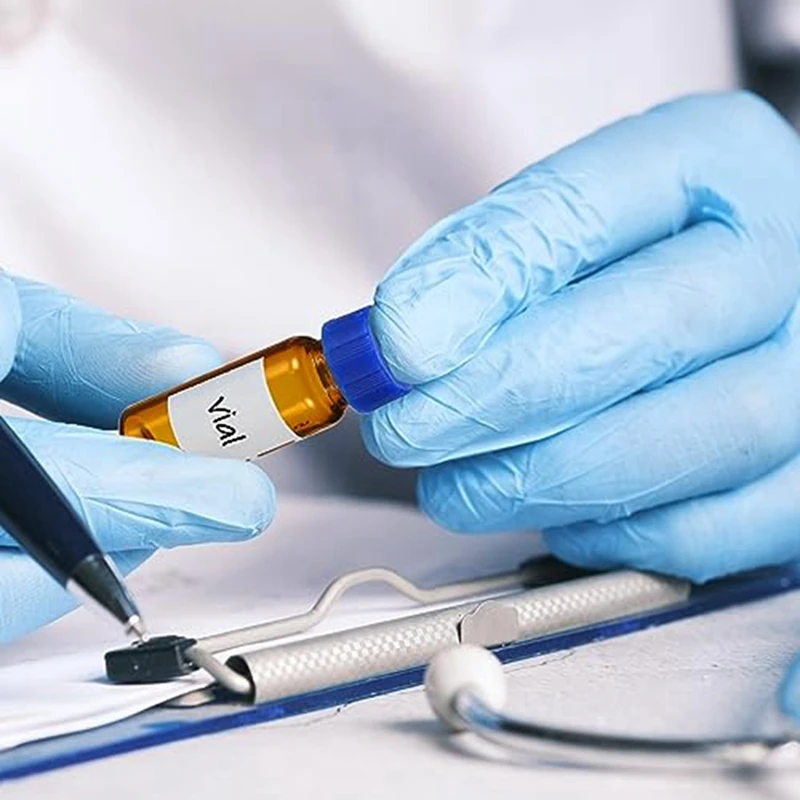 100팩 HPLC/GC 바이알 9-425 실험실 앰버 바이알 샘플 바이알 스크류 캡 쓰기 패치 브라운