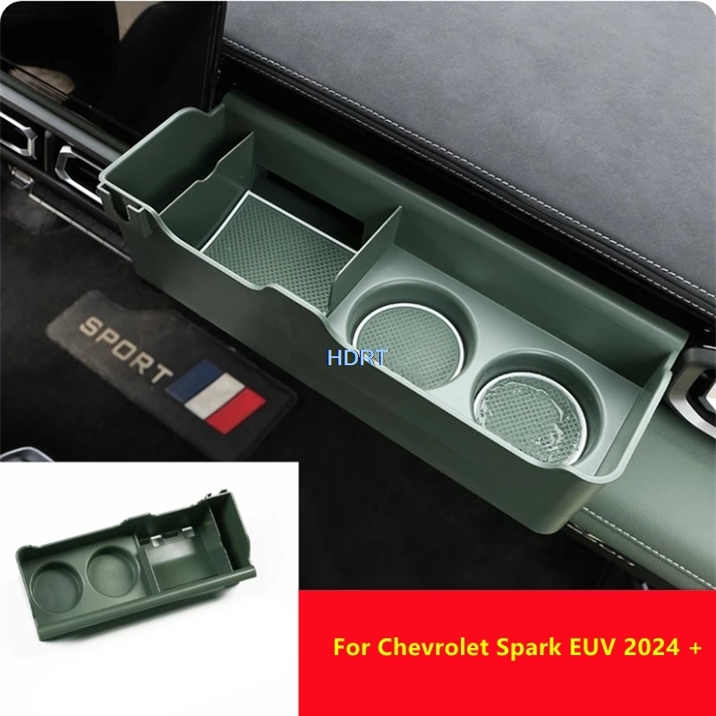 

Car Style Center Console Storage Box Organizer Passenger Compartment Water Holder Cover Interior For Chevrolet Spark EUV 2024 +