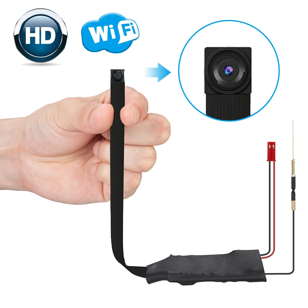 1080P Camera WiFi Wireless Mini Hidden Camera DIY Portable Pocket Button Camera with Motion Detection for Home Security