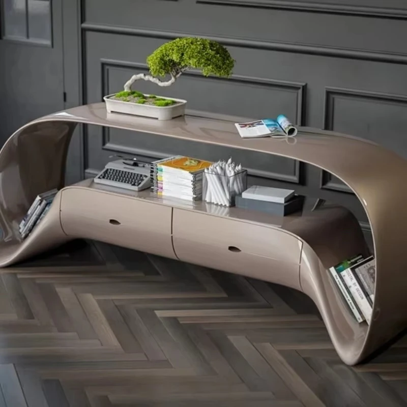 High-end FRP Library Information Desk Hospital Beauty Salon Reception Desk Hotel checkout page