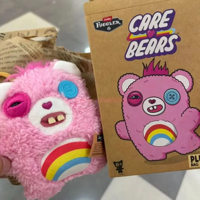 

Hot Genuine Fuggler X Care Bear Collaboration Series Ugly-Cute Quirky Trendy Plush Toy Figure Desktop Decoration Surprise Gift