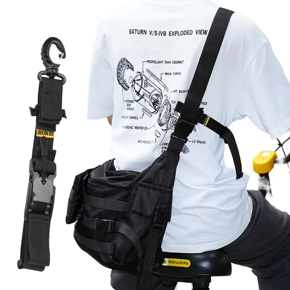 Alça estabilizadora de mochila auxiliar de três pontos, fivela magnética, bolsa crossbody ajustável, alça de peito, liberação rápida, antiderrapante