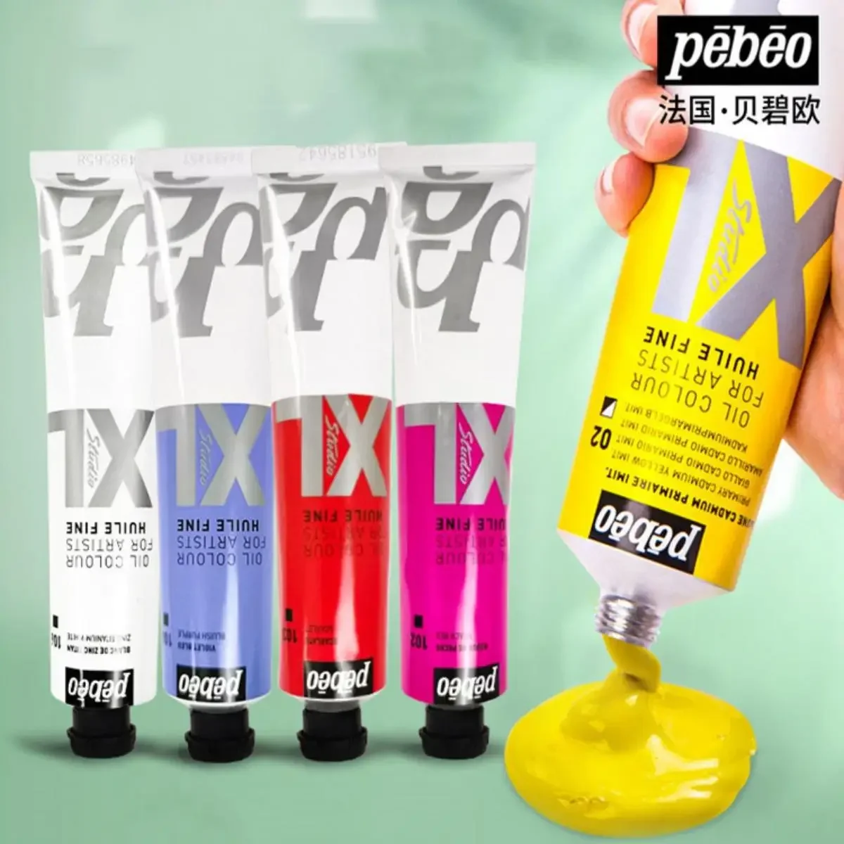 Pébéo 12 Color XL Oil Paint,Art 20ml Pigment for Graffiti,Canvas,Brightly Colored for Stackable Colors Art Supplies Stationery