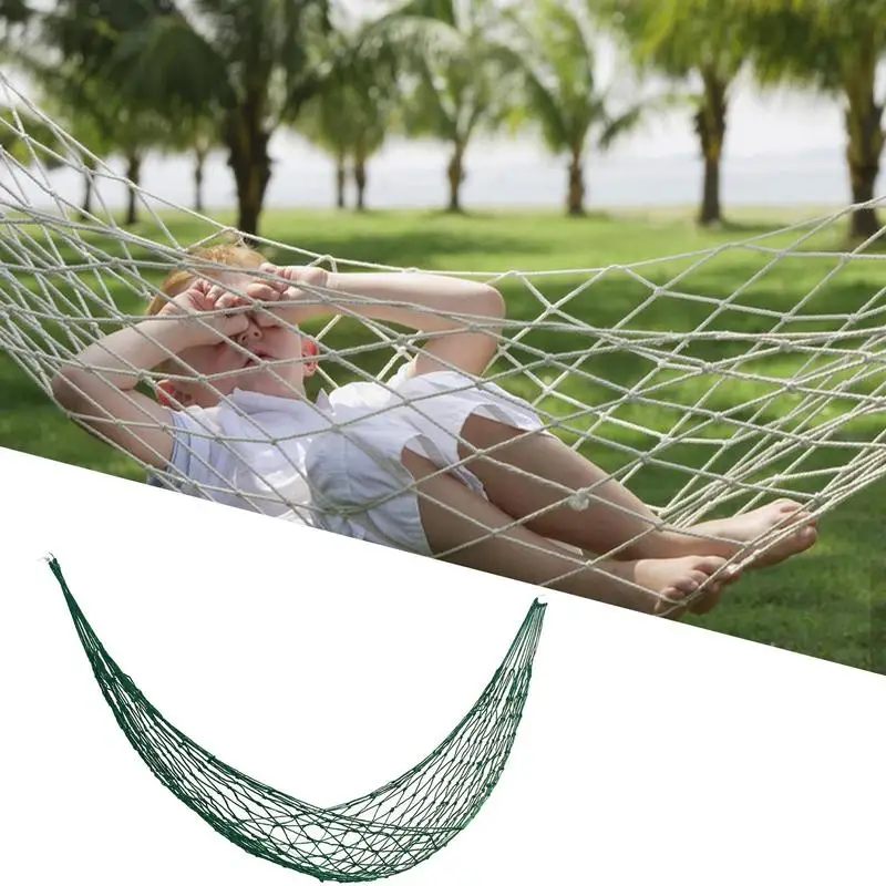 

Camping Hammock Strong Thick Nylon Rope Hammock Swinging Hammock Seat Travel Suspended Swing Chair For Hiking Backpacking