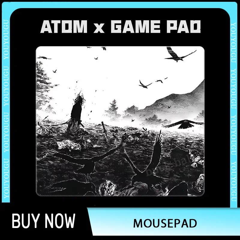 Atom Esports Gaming Mousepad FPS Neutral Fine Surface Smooth Gaming Wireless Mouse Pad Office Pc Gamer Accessories Custom Gifts