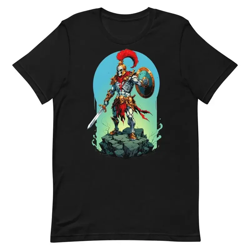 Skeleton Spartan Soldier T Shirt