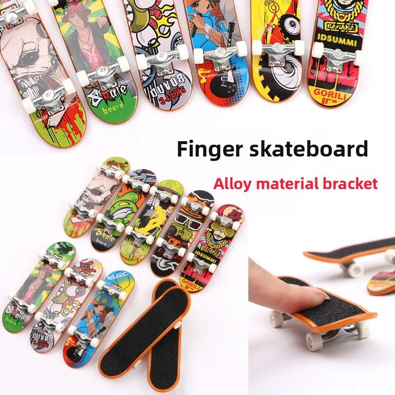 

Mini Finger Skateboards (Random Color), Alloy Professional Skate Board, Fingertip Stress Relief Toy for Kids & Adults