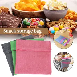 Sandwich Snack Bag Reusable Washable Waterproof Portable Lunch Bread Bag Multifunctional Fruit Food Storage Containers Bags