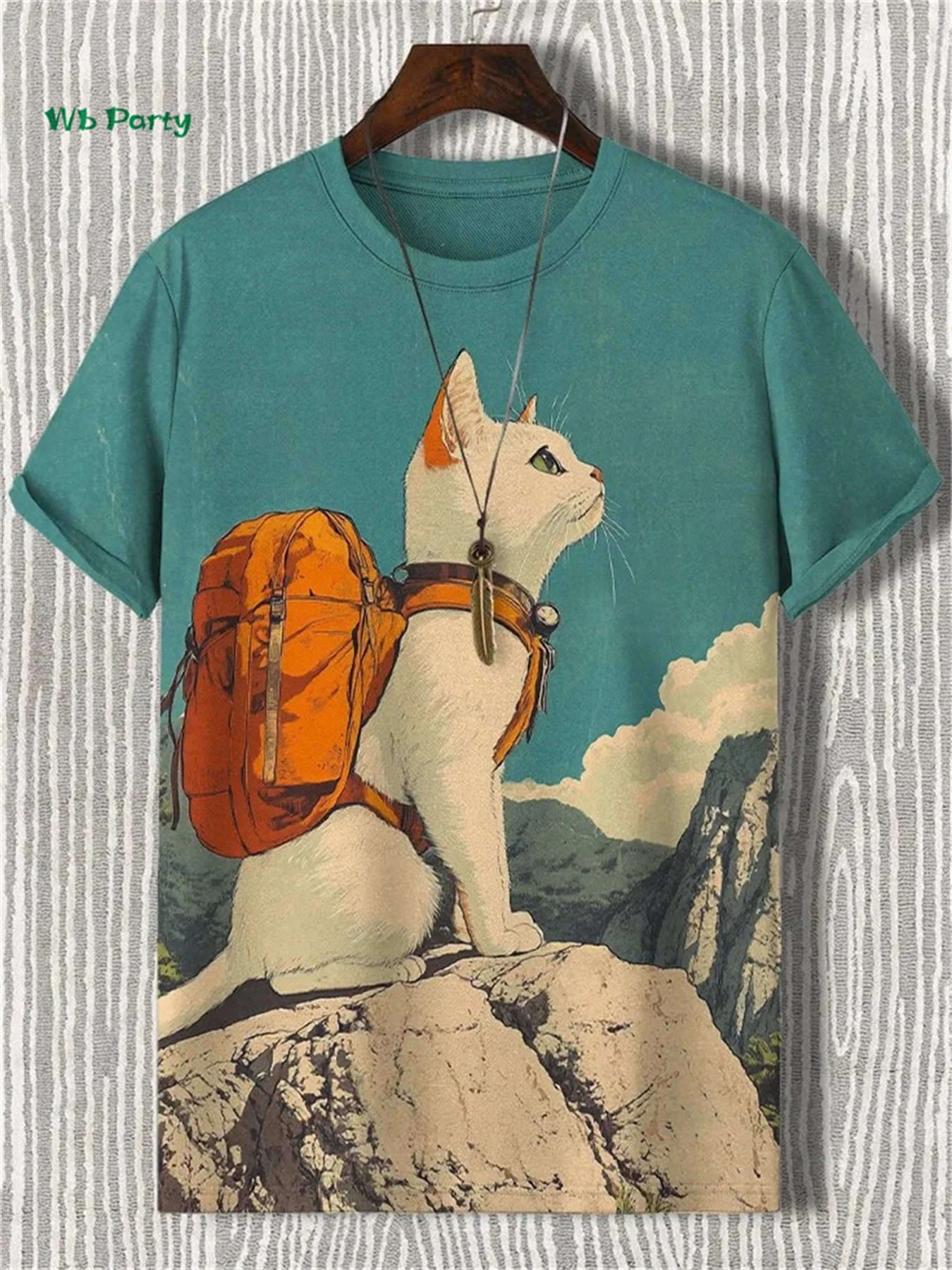 Cat Pattern Men's T-Shirt 3D Print Funny Animal Short Sleeve T-Shirt Oversized Tops Summer Daily Outdoor Casual Men's Clothing image 5