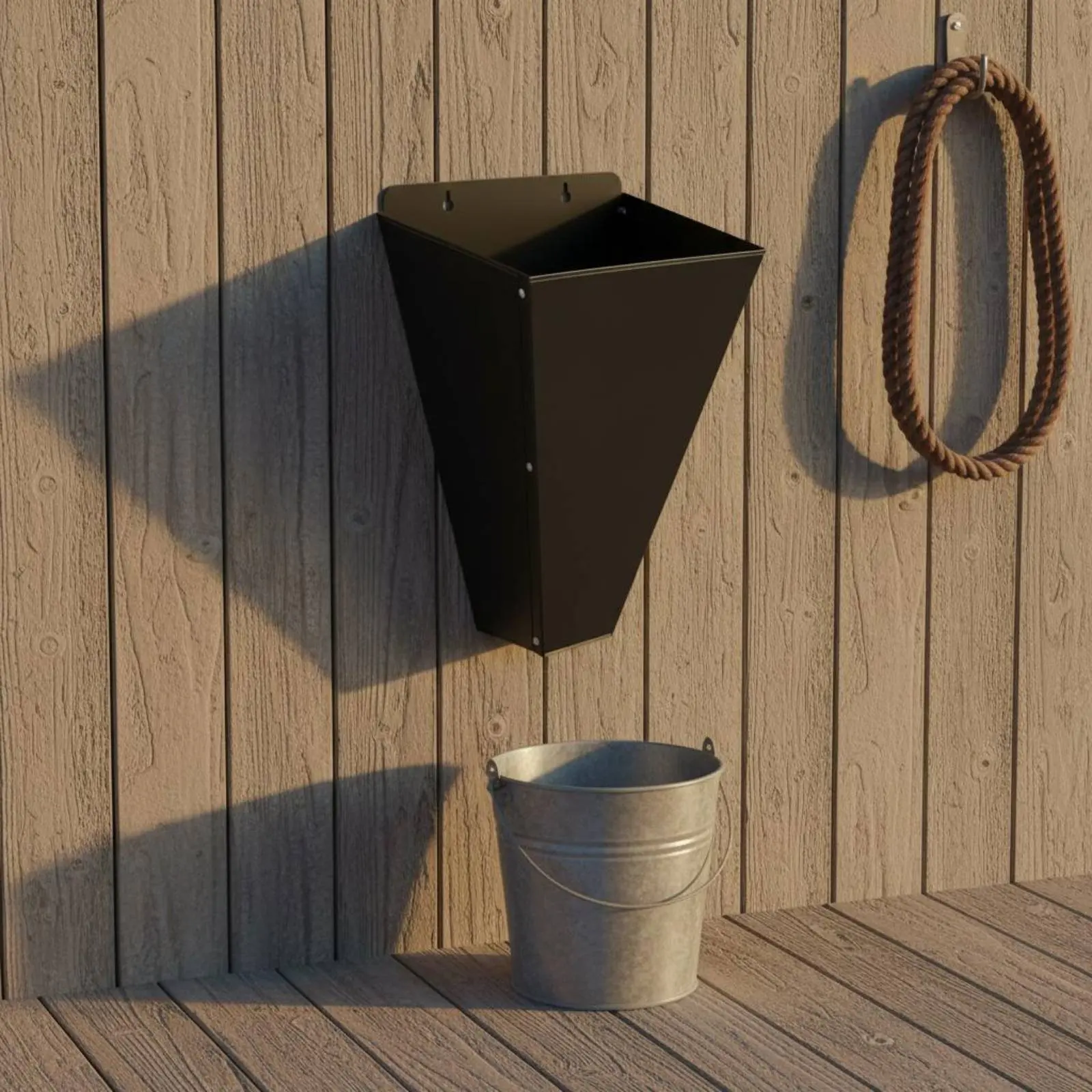 

4 Pieces Flat Back Poultry Cone Heavy Duty Metal Poultry Funnel Cone Secure Mounting Humane Handling for Farmers