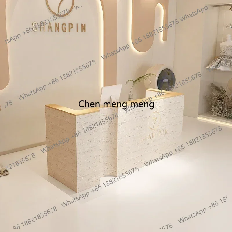 

Counter Administrator Stand Restaurant Reception Desk Front Table Lectern Simple Furniture Grocery Recepcja