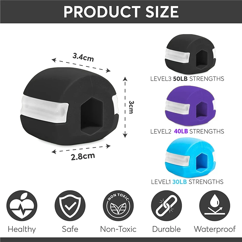 مدرب عضلات الوجه الغذاء الصف سيليكون الفك المدرب الوجه مدلك العضلات الفك مصحح اللياقة البدنية ممارسة