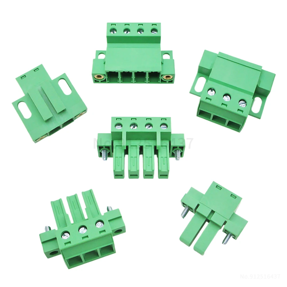 (1 Satz) JM 2EDGSWC + 2EDGSKM + 2EDGSKPM 7,62 mm 32A Klemmenblock, schienenmontierter Steckverbinder LC1HM, dreiteiliges Set 15EDGSWC 7,62 – Detail 3