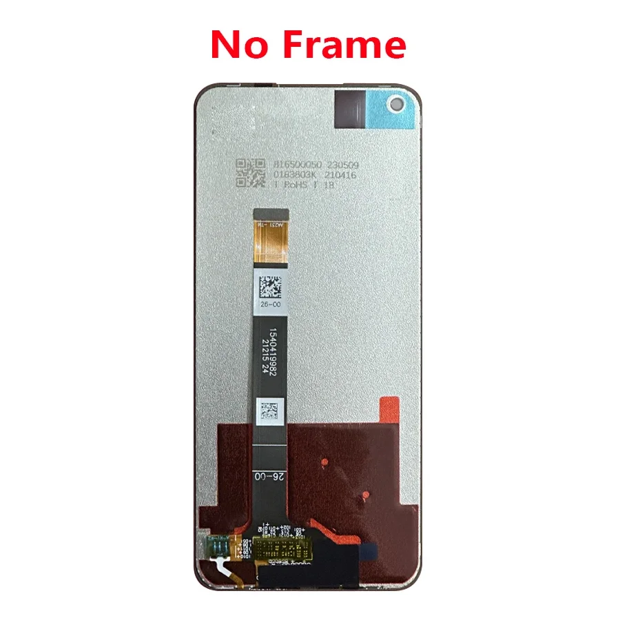 شاشة 6.5 بوصة لـ Realme Narzo 30 5G RMX3242 شاشة LCD مع إطار، مجموعة محول رقمي لشاشة تعمل باللمس لـ Realme Narzo 30 5G LCD