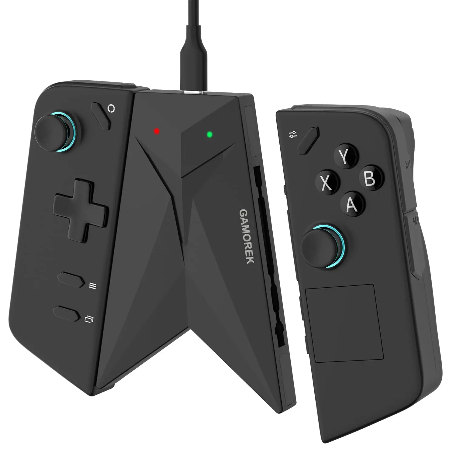 Controller Charging Connector Grip  Clip Holder Compatible with Legion Go/Legion Go 2 Handle Connector Ergonomic Curvature Desig