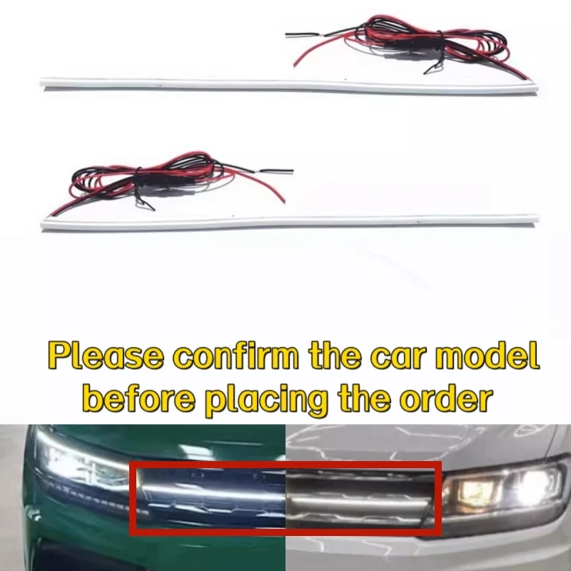 

Car Grille Light for Volkswagen vw Tiguan L 17-21 22-24 Modified Car Radiator Grill Daytime Running Light