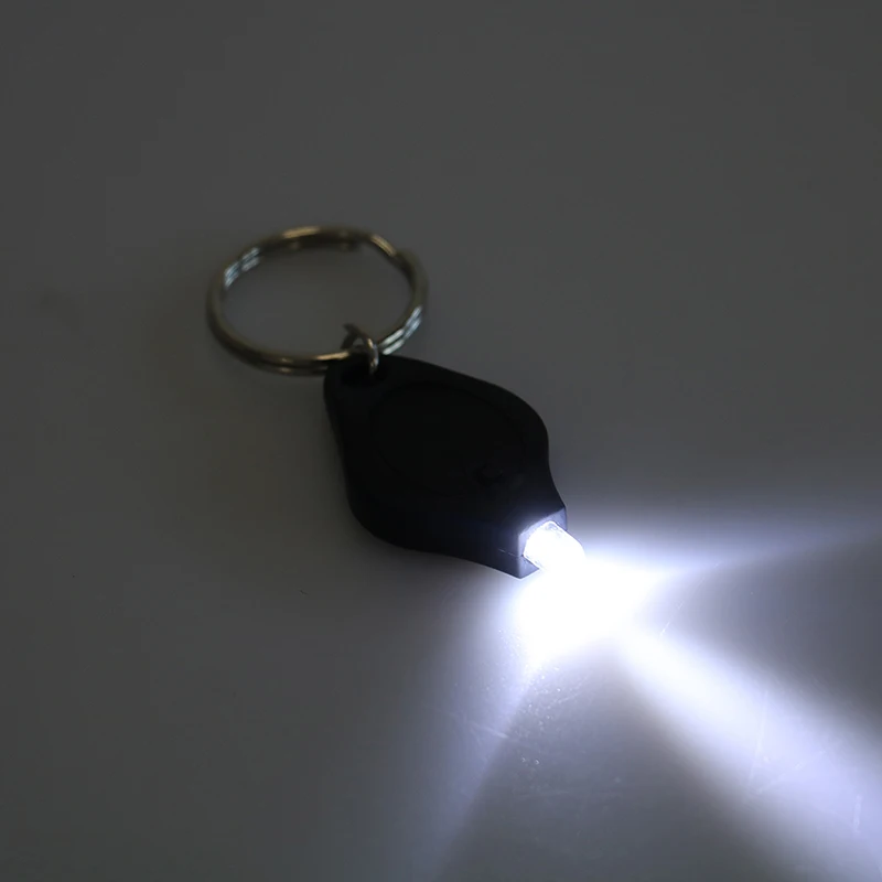 Micro porte-clés lumineux Led, lumière à presser, lumière de Camping