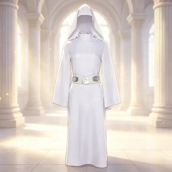 2026 Déguisement TV Leia Cosplay princesse Costume adulte femmes Robe cape Fantasia Robe ceinture tenues Halloween carnaval fête