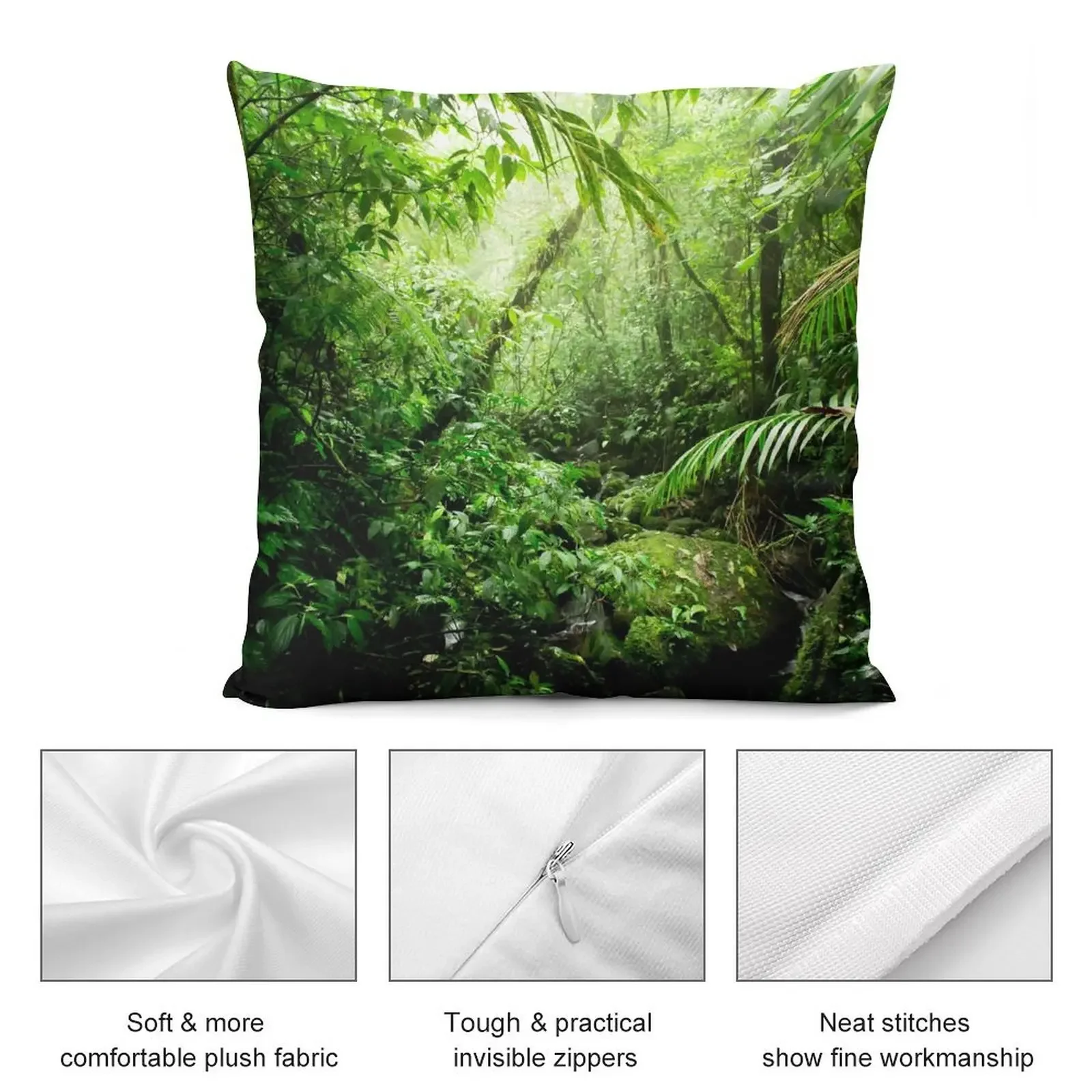 Warm Glow Rainforest Creek Throw Pillow luxury throw pillow covers pillow cover luxury bed pillows