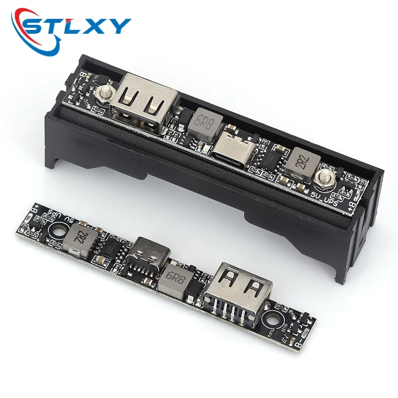 Stlxy UPS Power Camera Power Outage Endurance Adapter Automatic DC5V 18650 Li-battery Boost Charging Module
