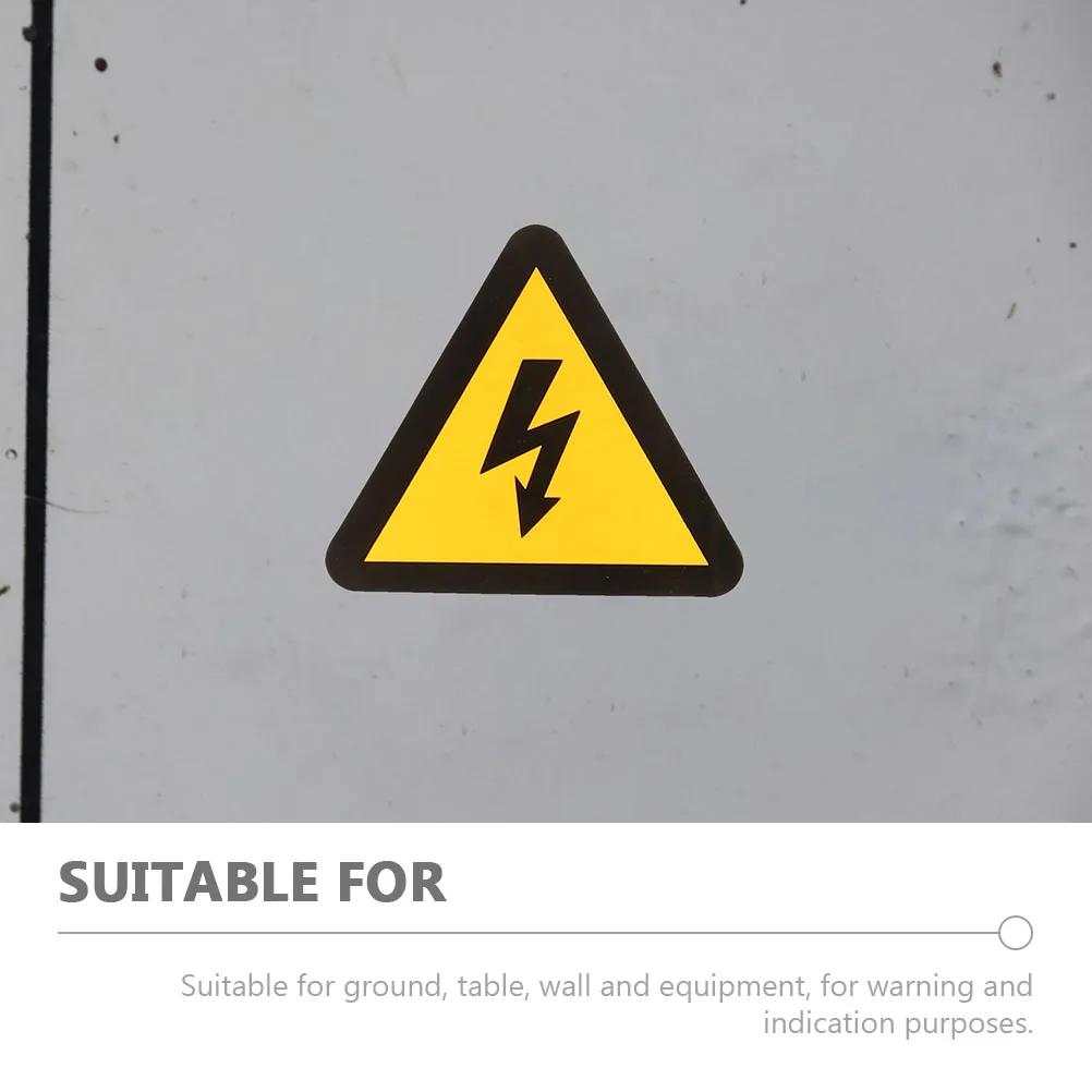 

25pcs Electric Shocks Warning Stickers High Voltage Safety Decals For Equipment Boxes Walls Glass Metal Surfaces Warning Labels
