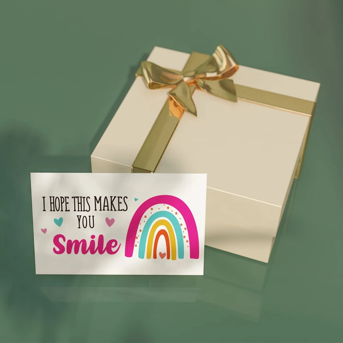 

50pcs Mini Thank You Cards Smile Greeting Cards, Customer Appreciation Cards for Shopping Purchase Business