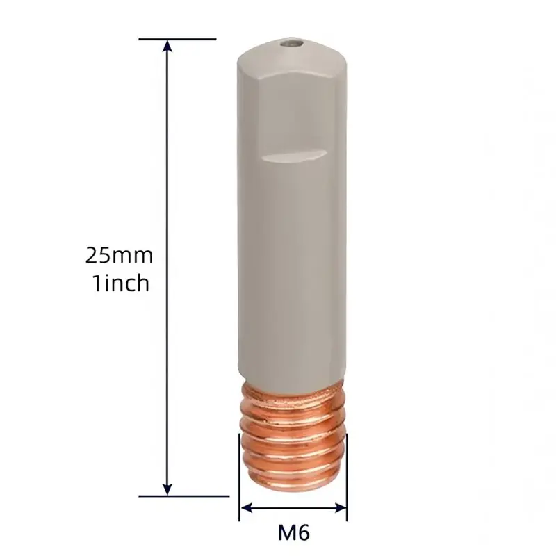 أطراف فوهة لحام Mig البديلة AA49 (طلاء غير لاصق)، 14 قطعة MB15 15AK MIG مجموعة ملحقات اللحام (. 030 "مطلي)