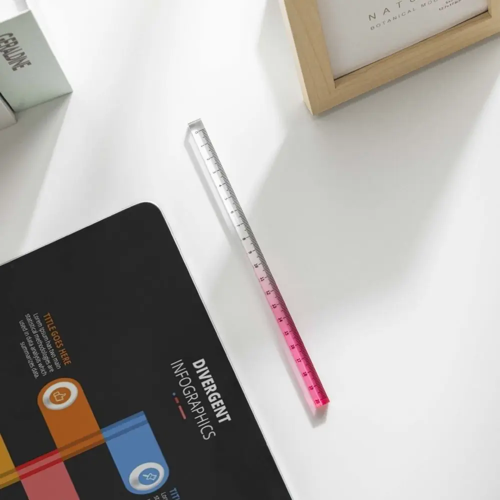 15cm 20cm 30cm Gradient Straight Rulers Transparent Dividing Math Drawing Ruler Drafting Multifunction DIY Drawing Tools Student