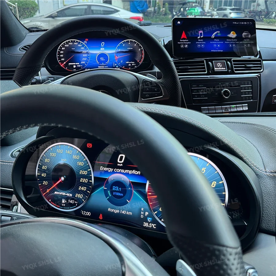 LSVirtual – cluster d'instruments CockPit pour mercedes-benz ML W166 GL X166 ML350 2012 – 2015, compteur de vitesse LCD, panneau de tableau de bord numérique