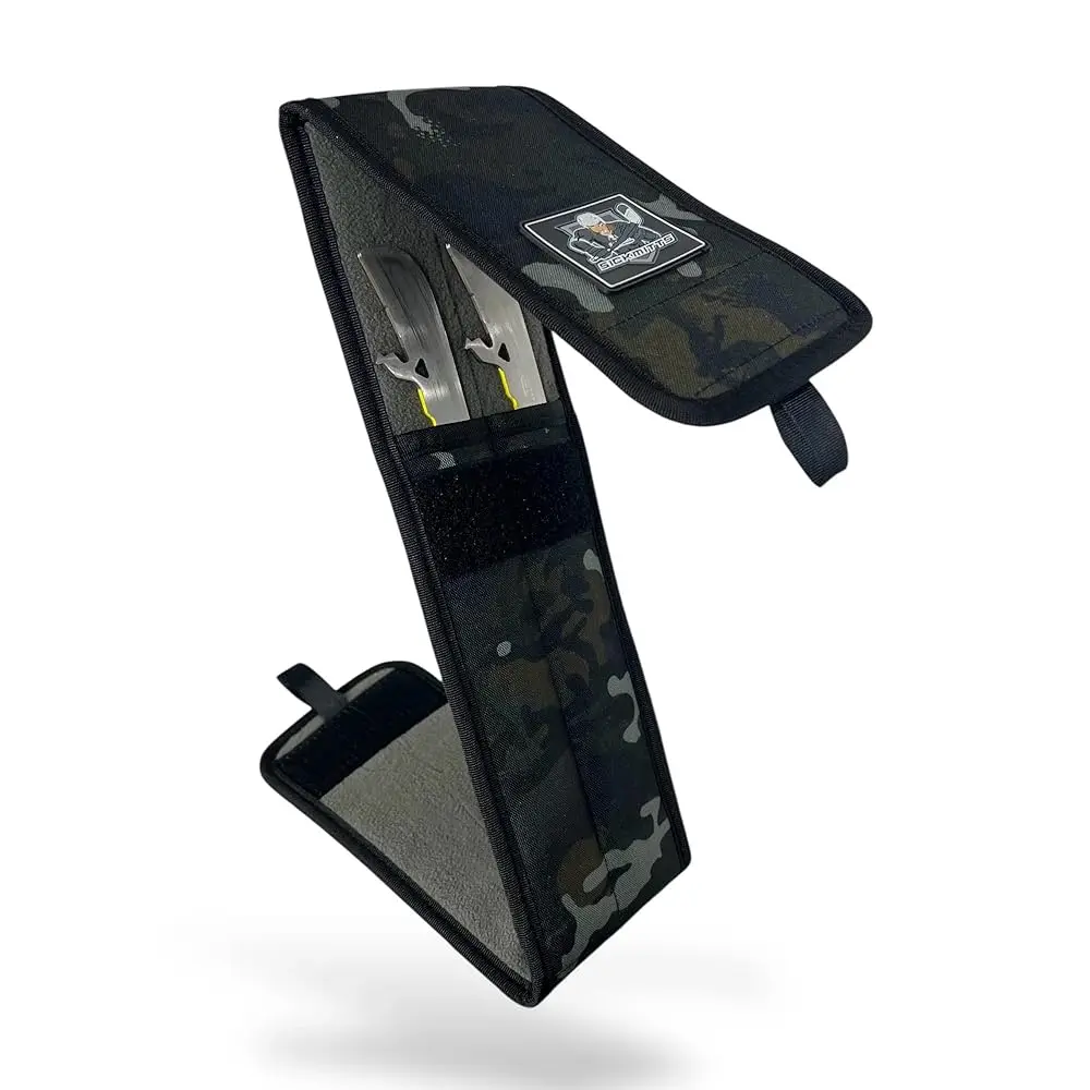 

Чехол для лезвий коньков, вмещает 2 комплекта стальных лезвий, 4 слота, для хоккейного снаряжения