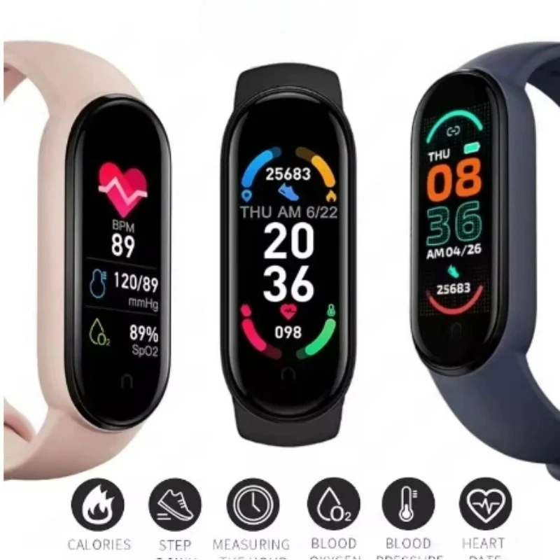 

Smartwatch Heart Rate Blood Pressure Monitoring Smart Watch Men Women Tracker Watch Waterproof Sports Watches Band