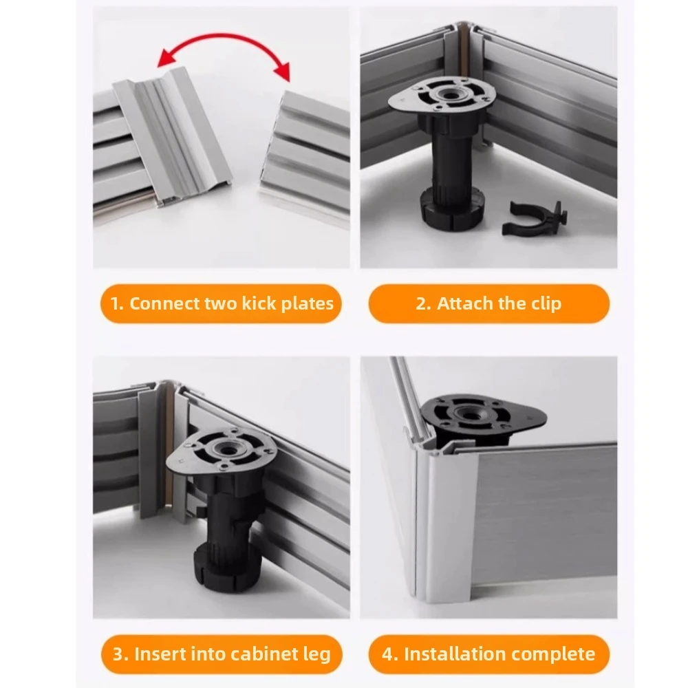 Heavy Duty Cupboard Foot Load Bearing Bracket Anti-Slip Furniture Feet Stand 8/10/12/15cm Adjustable Height Cabinet Leg