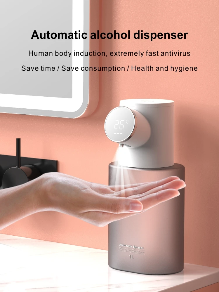 

Automatic induction alcohol spray hand sterilizer Hand sterilizer sterilization hand purifier Rechargeable household spray