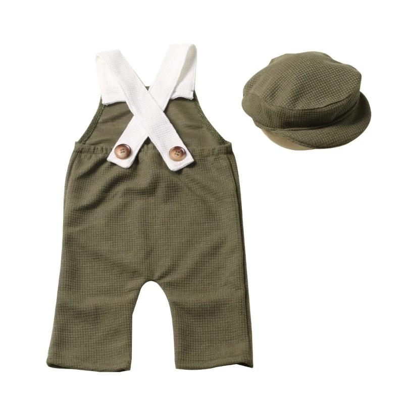 

Baby Photoshooting Props Photo Costume Photo Suit Accessories Pants Cap Newborn Photo Clothes Photography Props D5QA