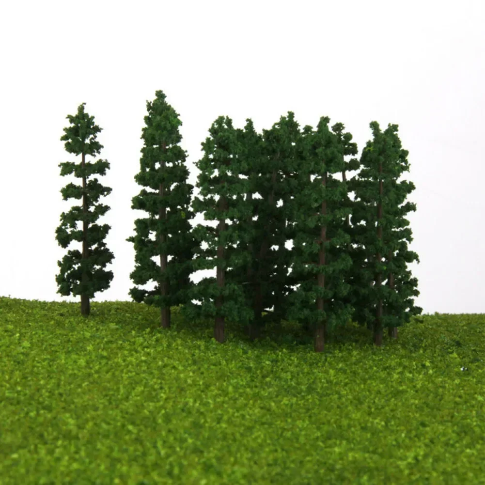 100 Pcs Model Trees 1:160 Train Railway Building Model Tree Plastic Material For N Scale Railroad Layout DIY Model Trees Scenery