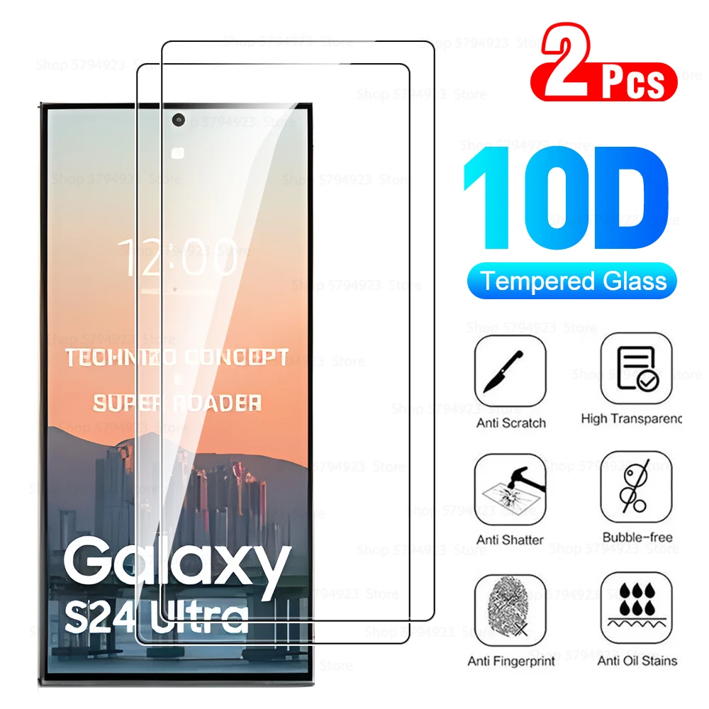 2Pcs Screen Protector For Samsung Galaxy S24 S25 Ultra Plus Tempered Glass Film For Samsung S24 S25 S 24 25 Plus S24FE S25Ultra