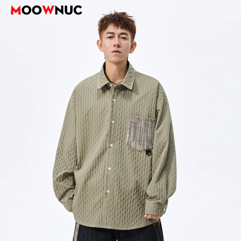 

Men's Long Sleeve Blouse Smart Casual Streetwear Fashion Shirts Men Clothing Streetdress New Spring Autumn Hombre Male Clothing